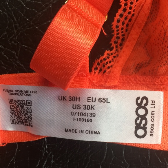 ASOS wireless high apex coral bralette 30H (UK) - Picture 7 of 7